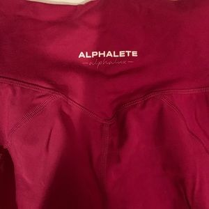 Alphalete alphalux raspberry leggings